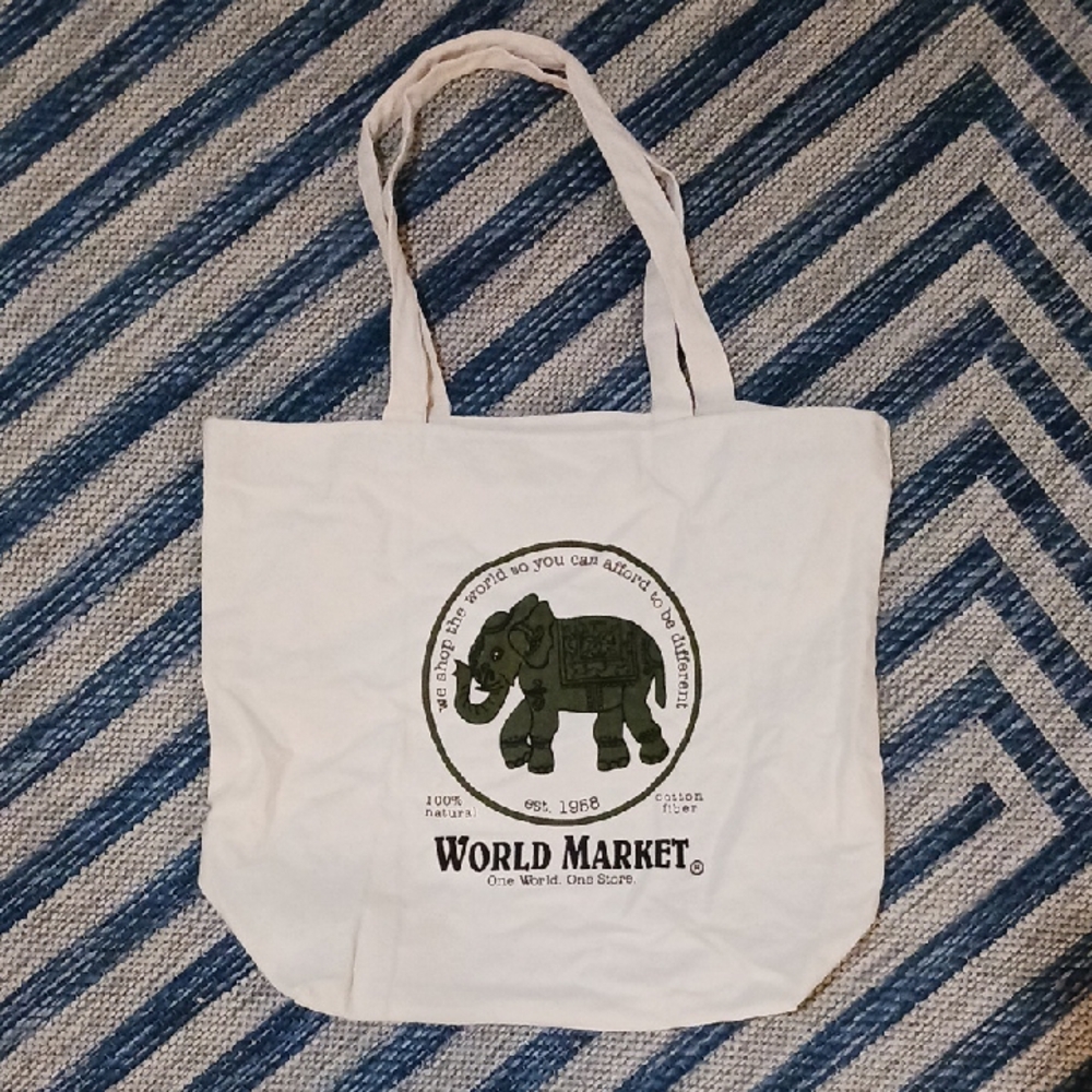 World Market Canvas Tote